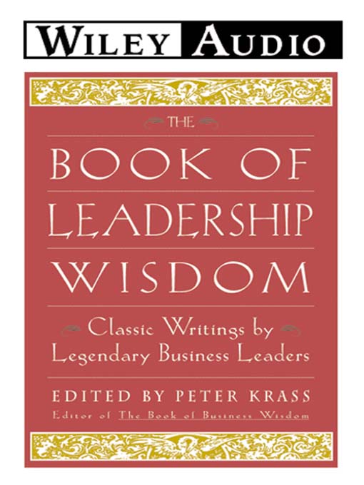 Title details for The Book of Leadership Wisdom by Peter Krass - Available